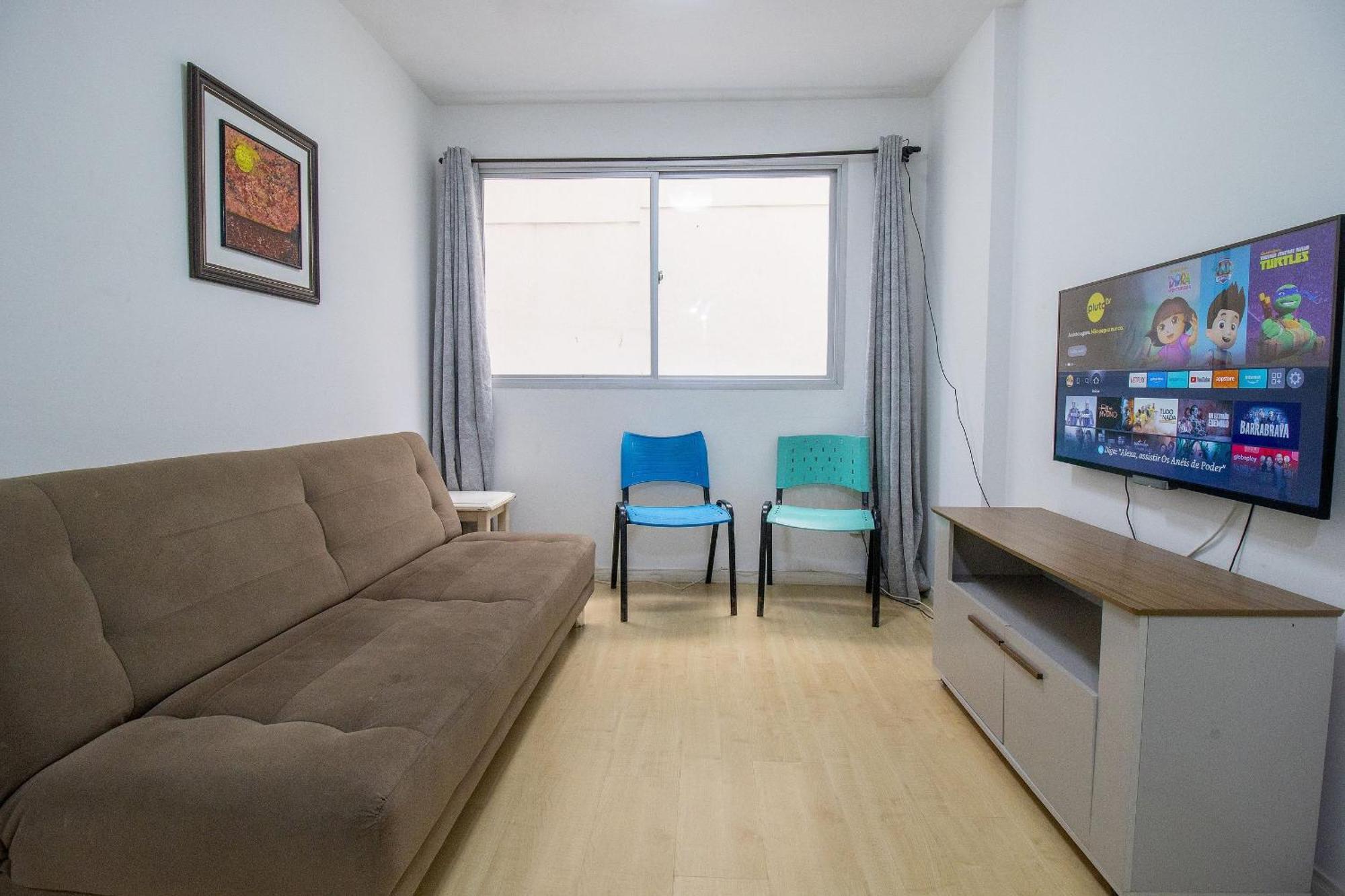 Acc43b - 1 Dorm Climatizado, Quadra Mar, Garagem Apartamento *
